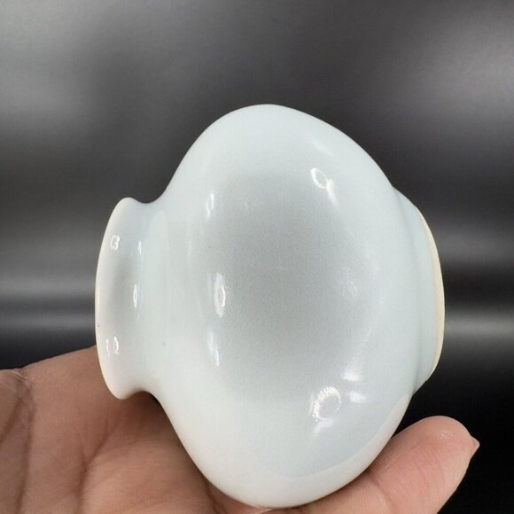 Vintage Hand Made Oriental Pottery Bud Vase Vessel Artist Marked Porcelain VTG - Picture 11 of 16